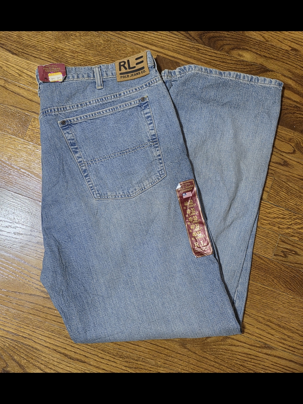 Vinntage Polo Jeans Company Ralph Lauren Langley jeans in a light wash blue